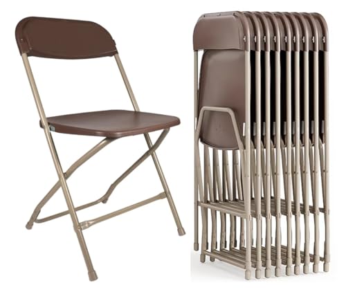 Plastic Folding Chair, 10 Pack, 650lb Weight Capacity N777