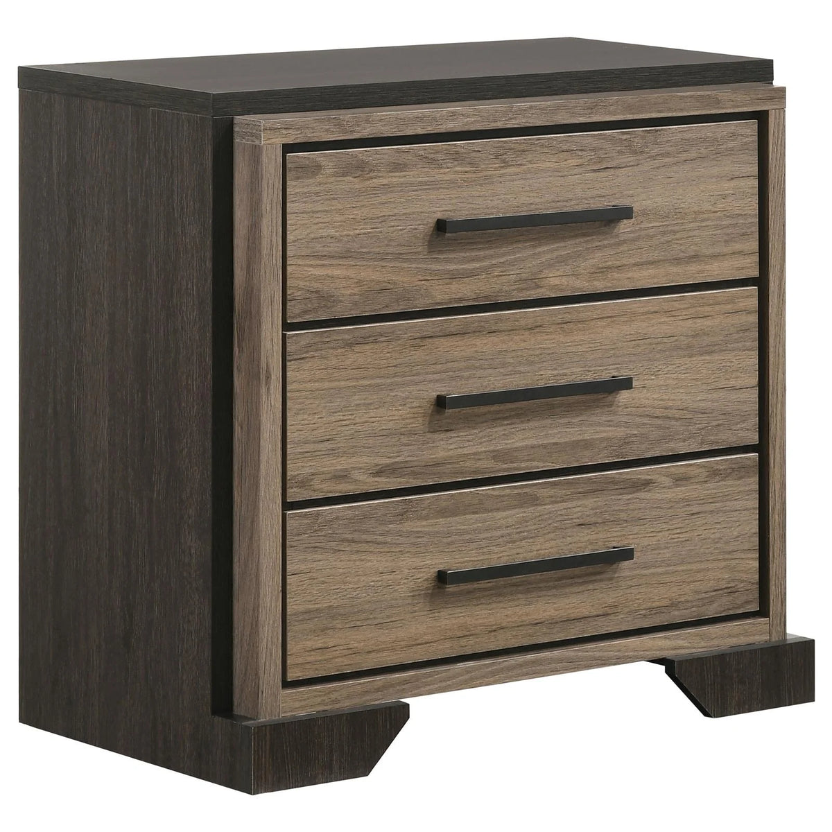 5-piece Eastern King Bedroom Set Brown and Light Taupe C65532
