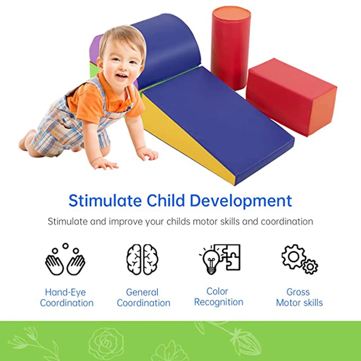 5-Piece Set Kids Foam Blocks W473