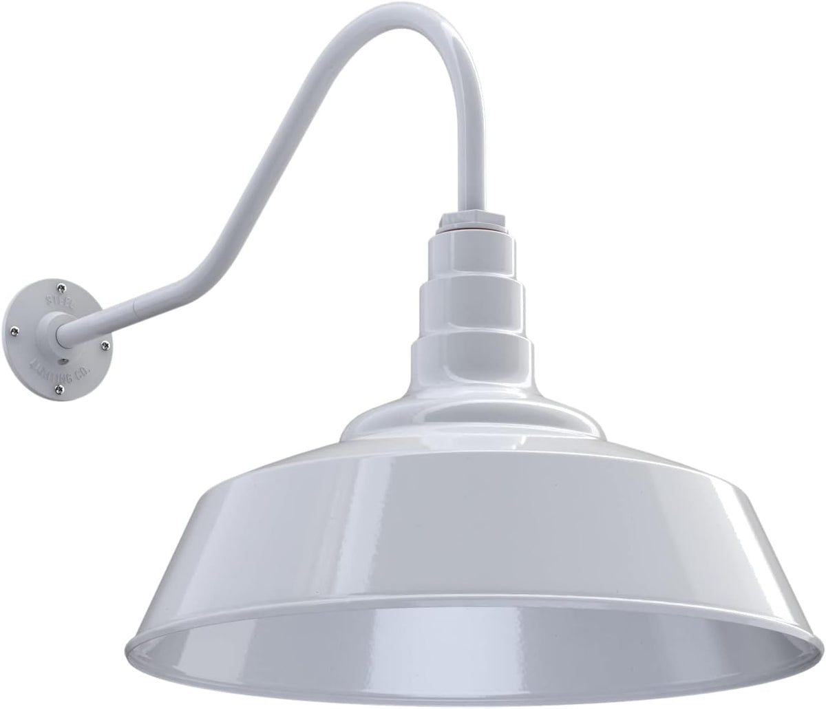 20 inch Dome Gooseneck Outdoor Wall Mounted Barn Light D88526