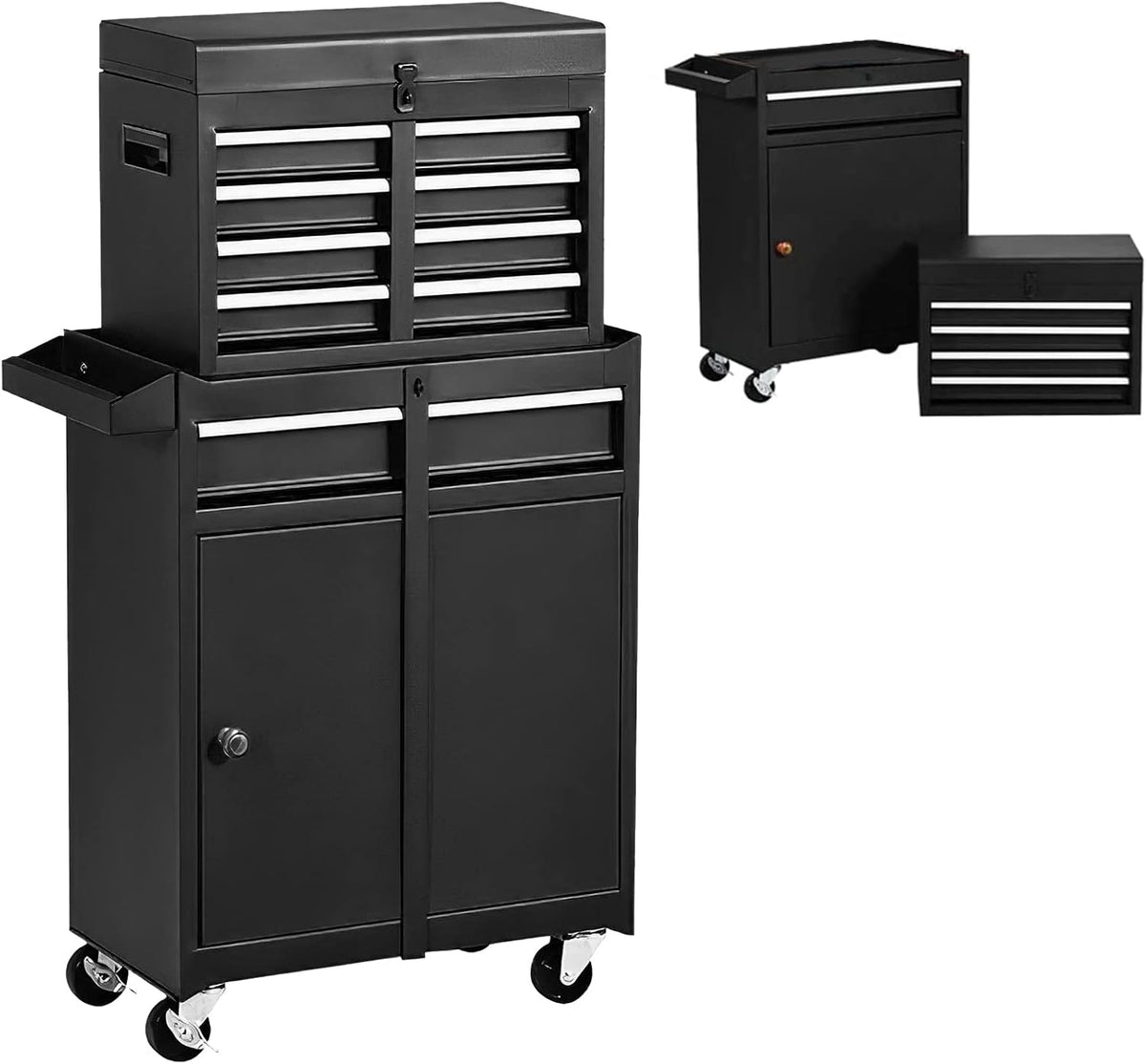 5 Drawer Rolling Tool Chest with 4 Wheels and 2 Lock H98348