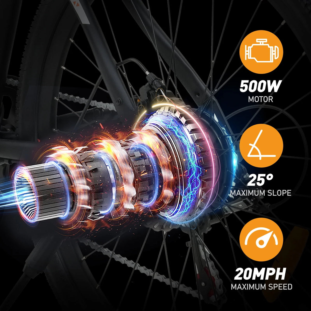 500W 36V 11.2AH Removable Battery Electric Bike V4575