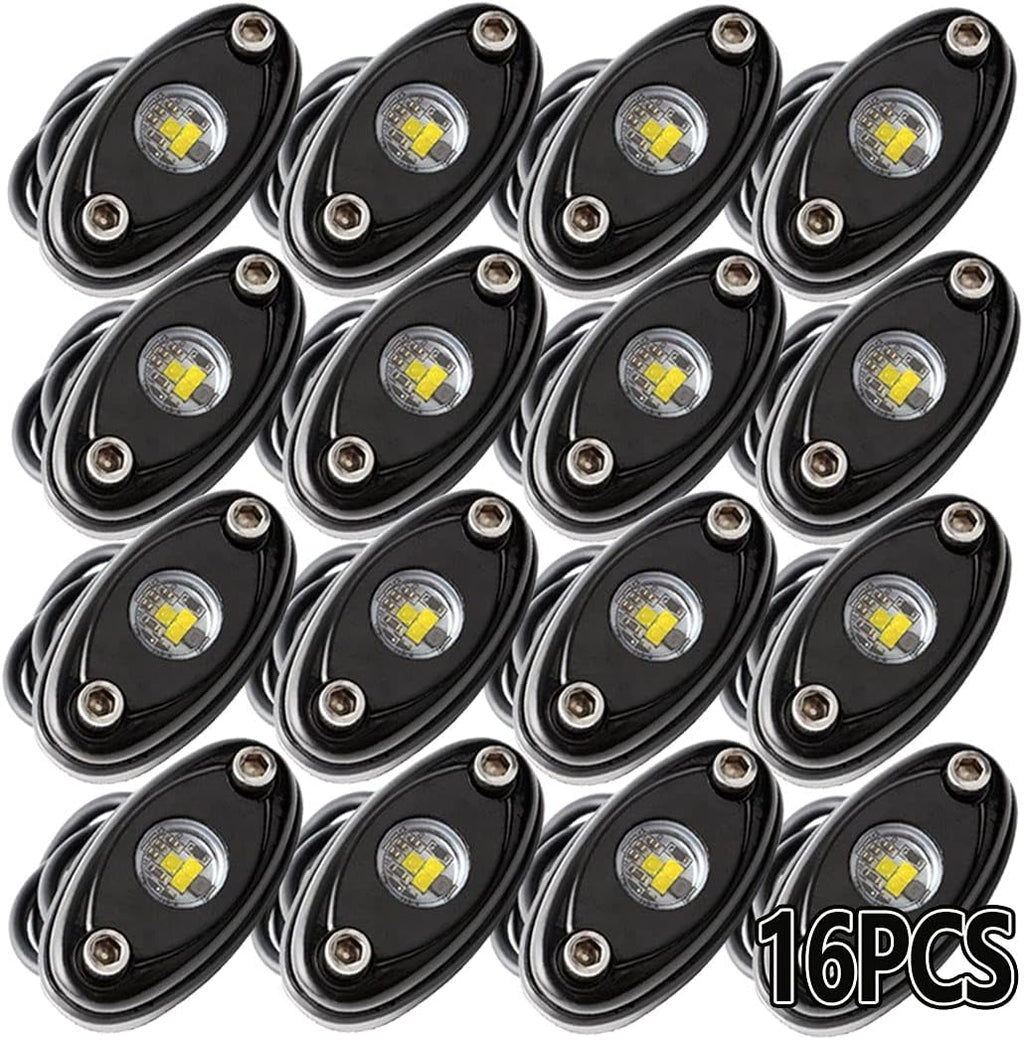 White 20PCS LED Rock Lights K826
