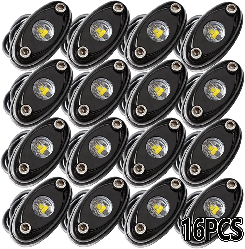 White 20PCS LED Rock Lights K826
