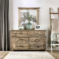 Ash Brown 2-Piece Wood Dresser and Mirror Set H3264