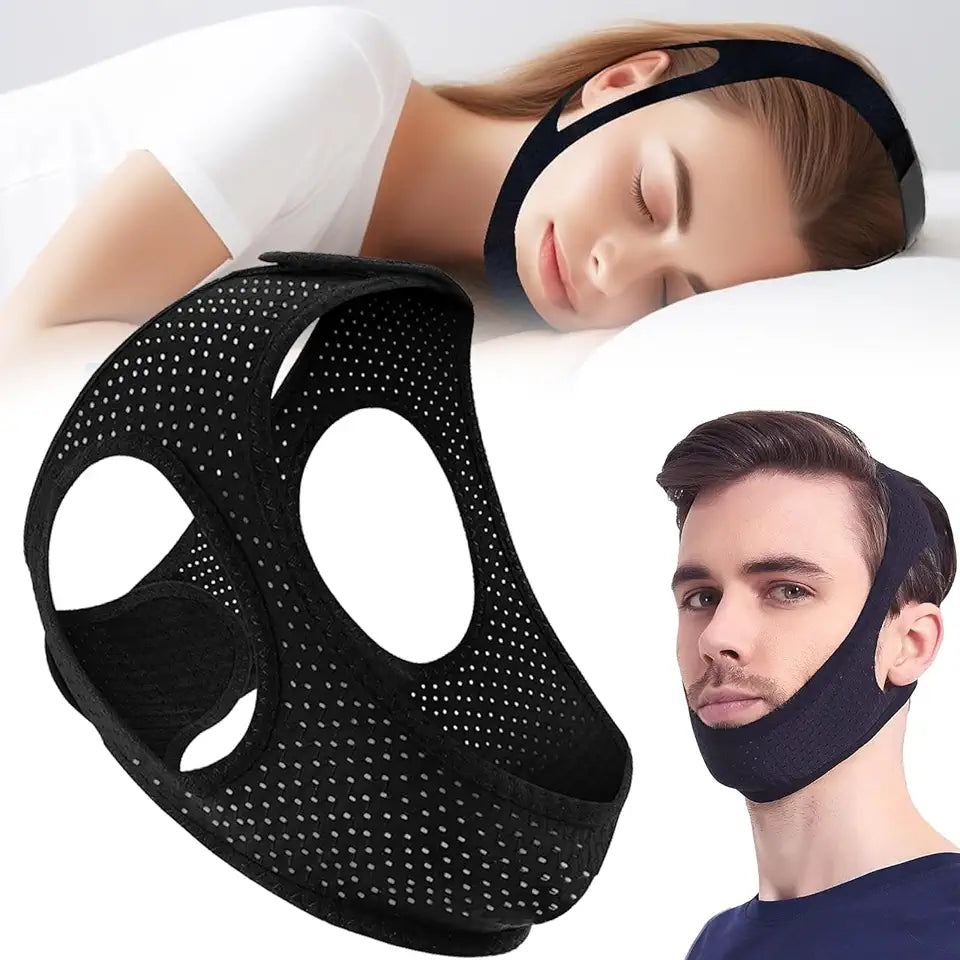 Black Anti Snoring Chin Strap W480989