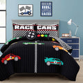 Black Multi 5pc Full Queen Quilt Set Q91117