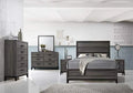 Queen Size 6-Piece Bedroom Set Grey Black Z3660