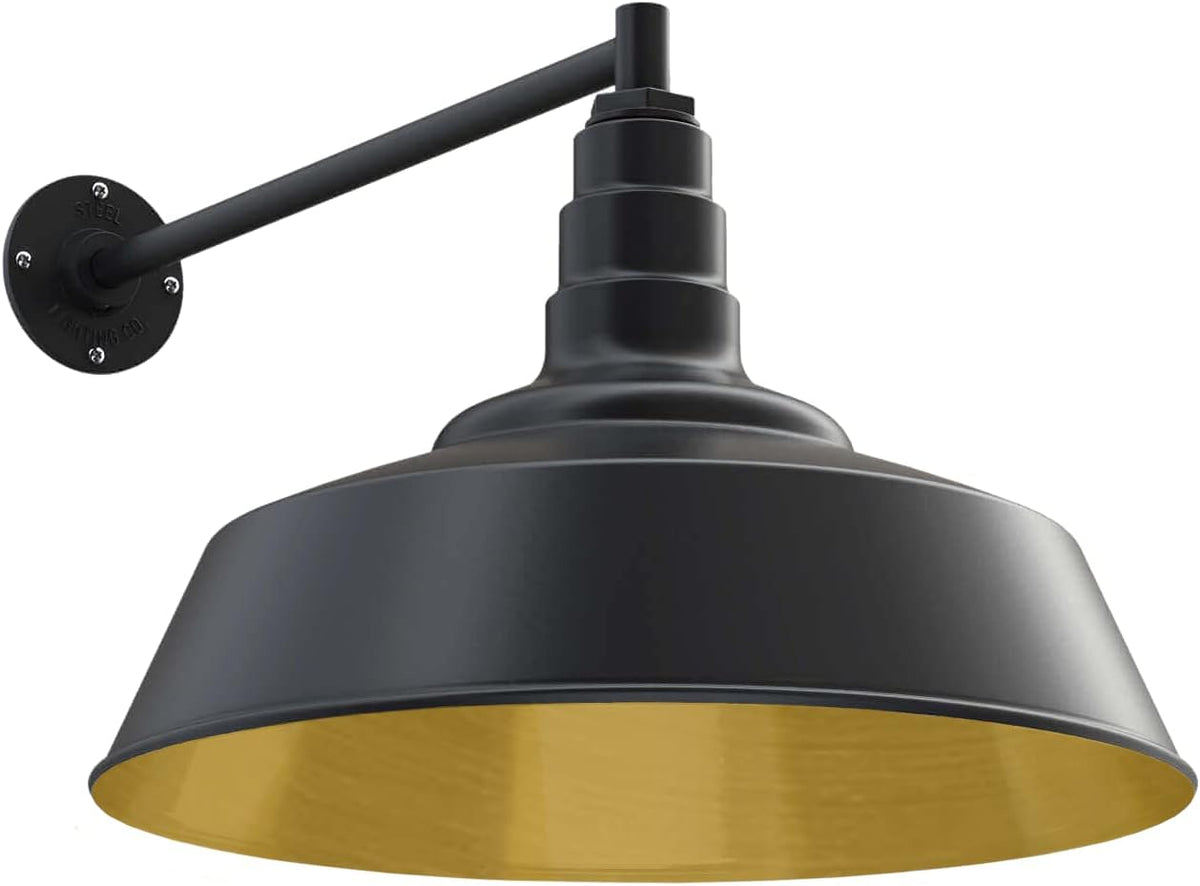 20 inch Dome Gooseneck Outdoor Wall Mounted Barn Light D88526