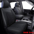 Black&Red Waterproof Faux Leather Full Set Seat Covers J81172