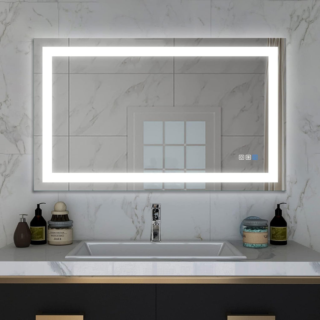 40×24 Inch LED Anti-Fog Dimmable Bathroom Mirror Y983