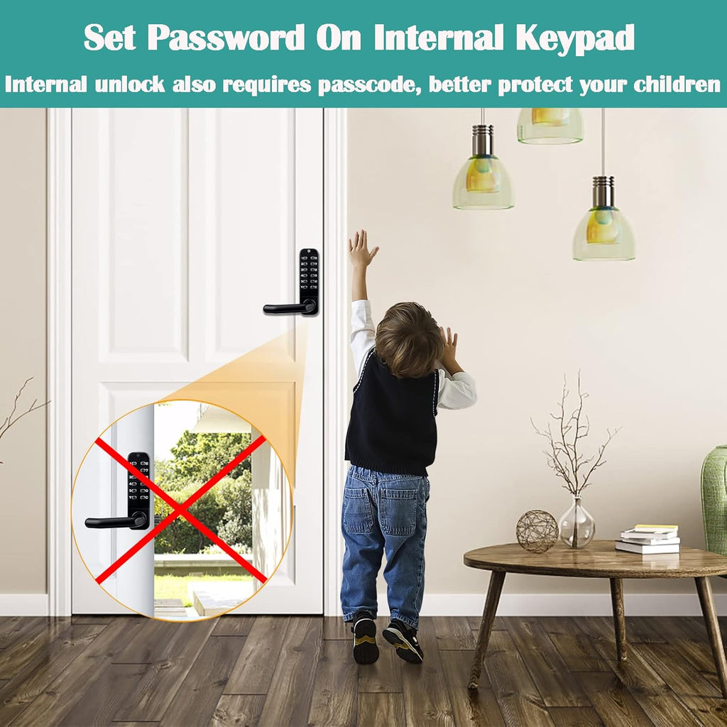 Keyless Entry Door Lock with Keypad Door Knob Y37875