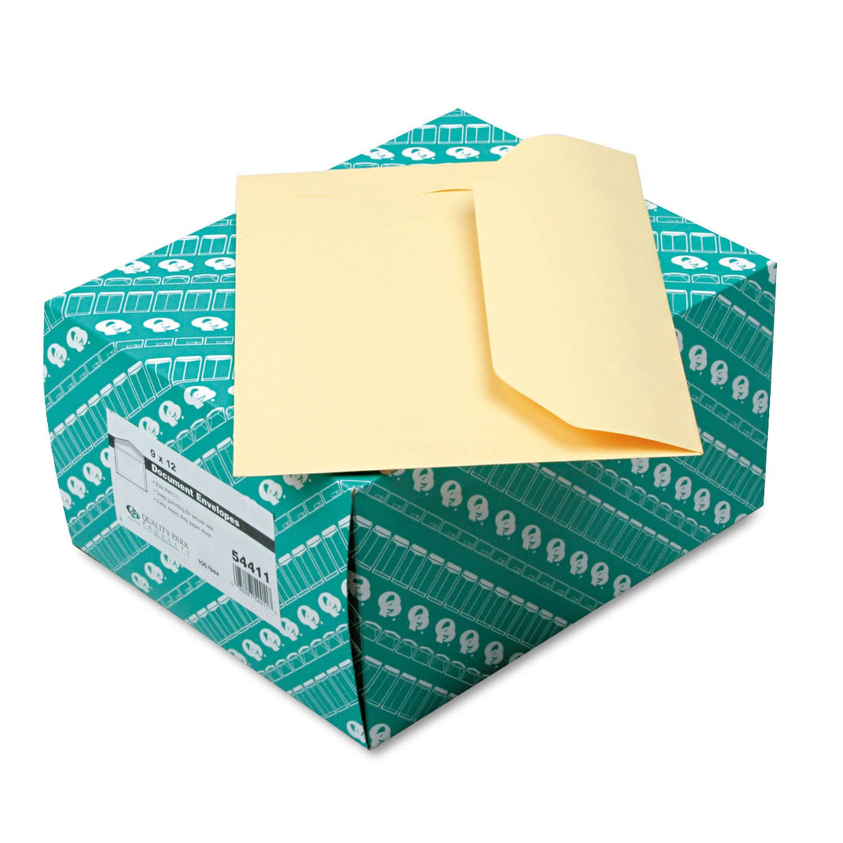 Open Side Booklet Envelope, 12 x 9, Cameo Buff, 100/Box O48253