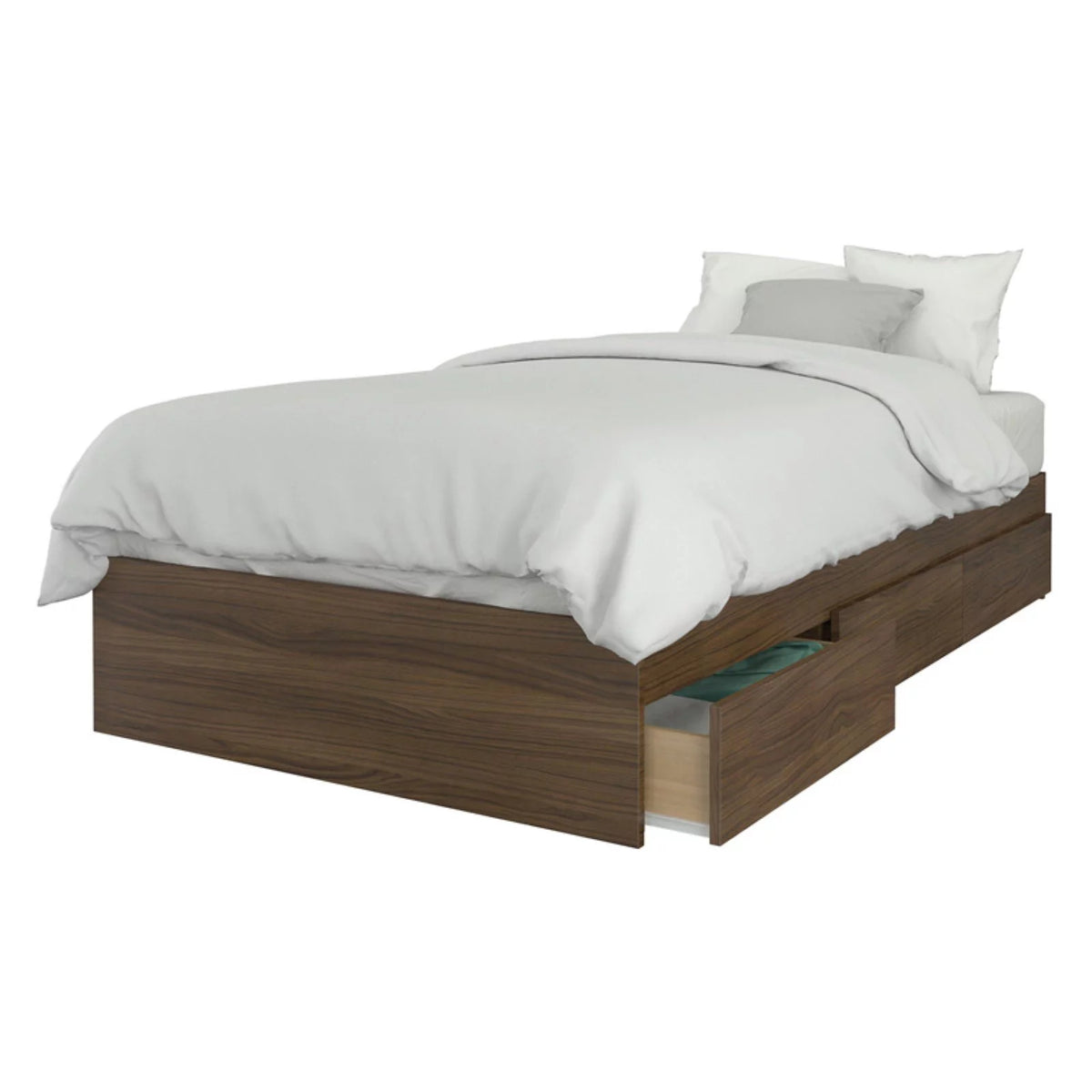 Queen Size Bedroom Set Walnut O965788