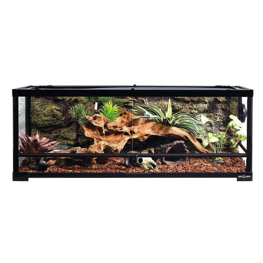 Glass Terrarium with Double Hinge Door 36 inch x 18 inch x 12.6 inch E681