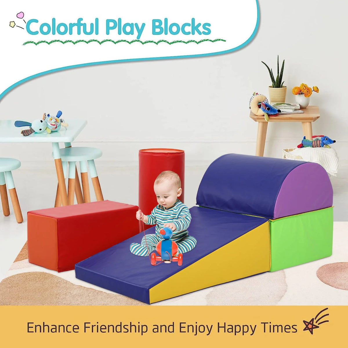 5-Piece Set Kids Foam Blocks W473