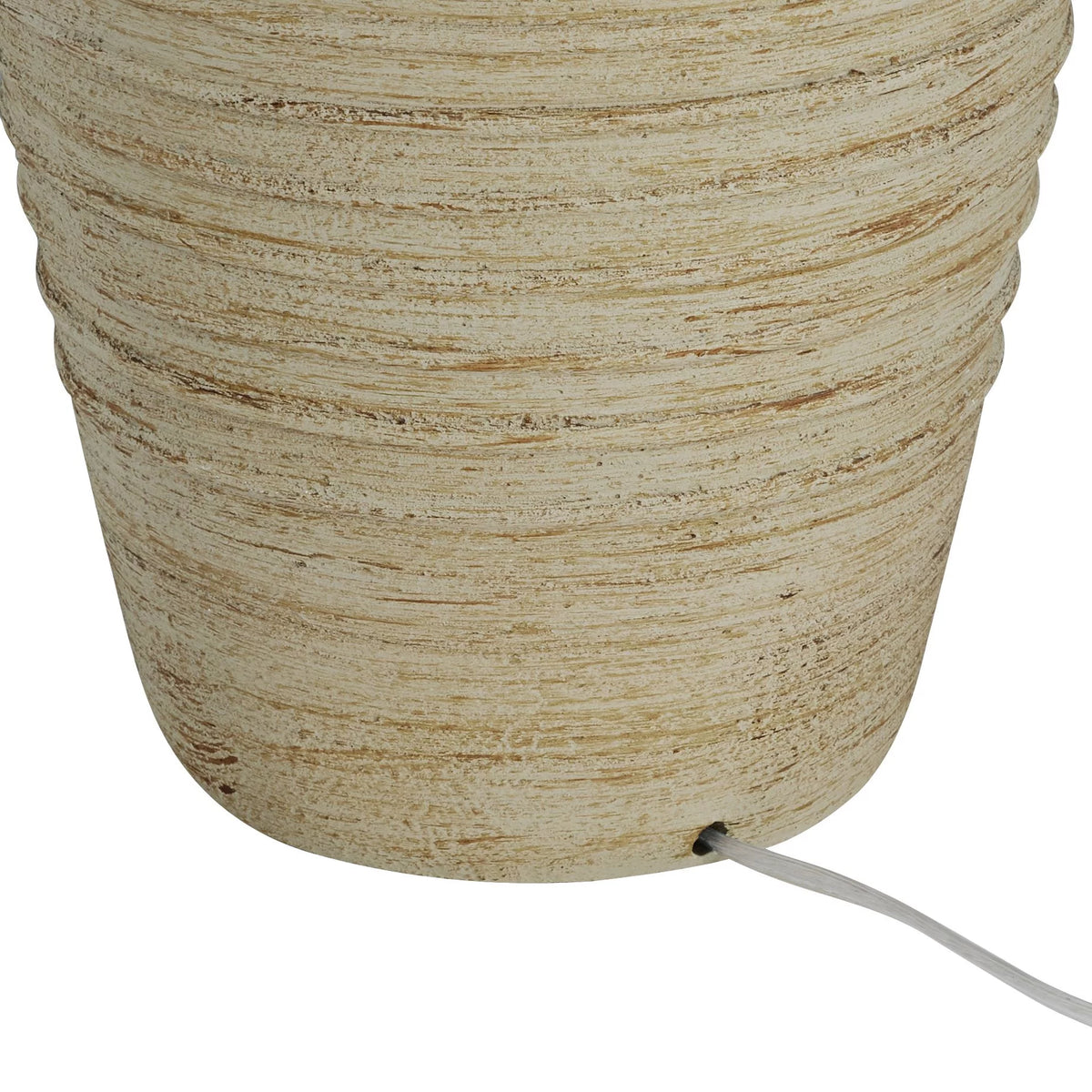 28" Tall Table Lamp with Cream Linen Drum Shade V74842