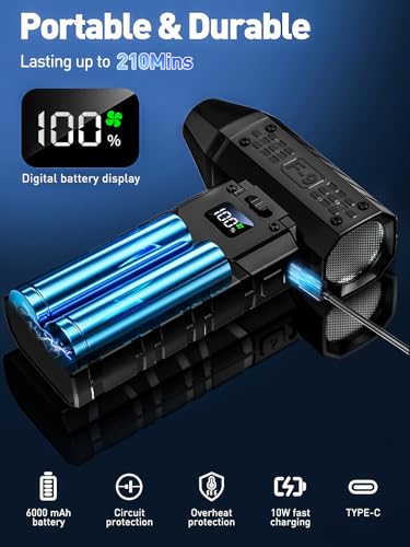 Cordless Electric Air Duster 130000RPM with LED Light L100