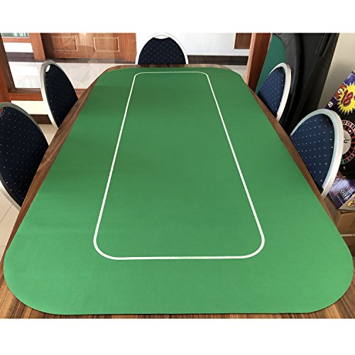 70" x 35" Portable Rectangle Rubber Foam Poker Table Top Z489491