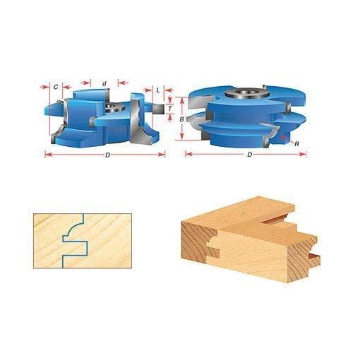 2-pc Carbide Tipped 3-Wing Stile & Rail Bead Cabinet Door I5203