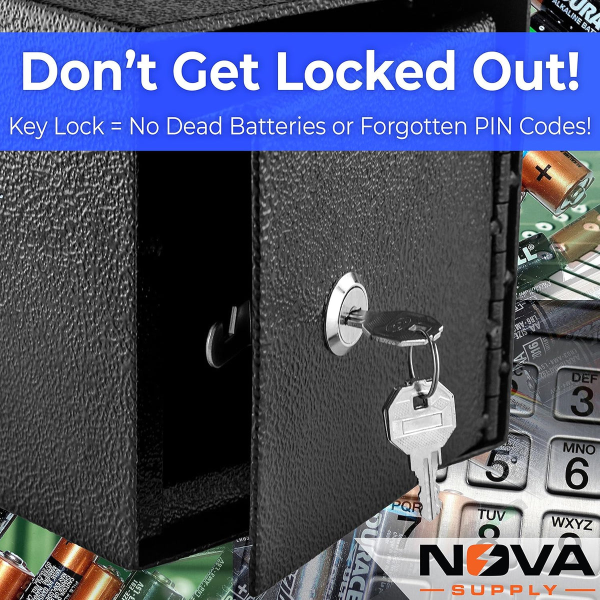 Mountable Cash Drop Box with Key Lock K141