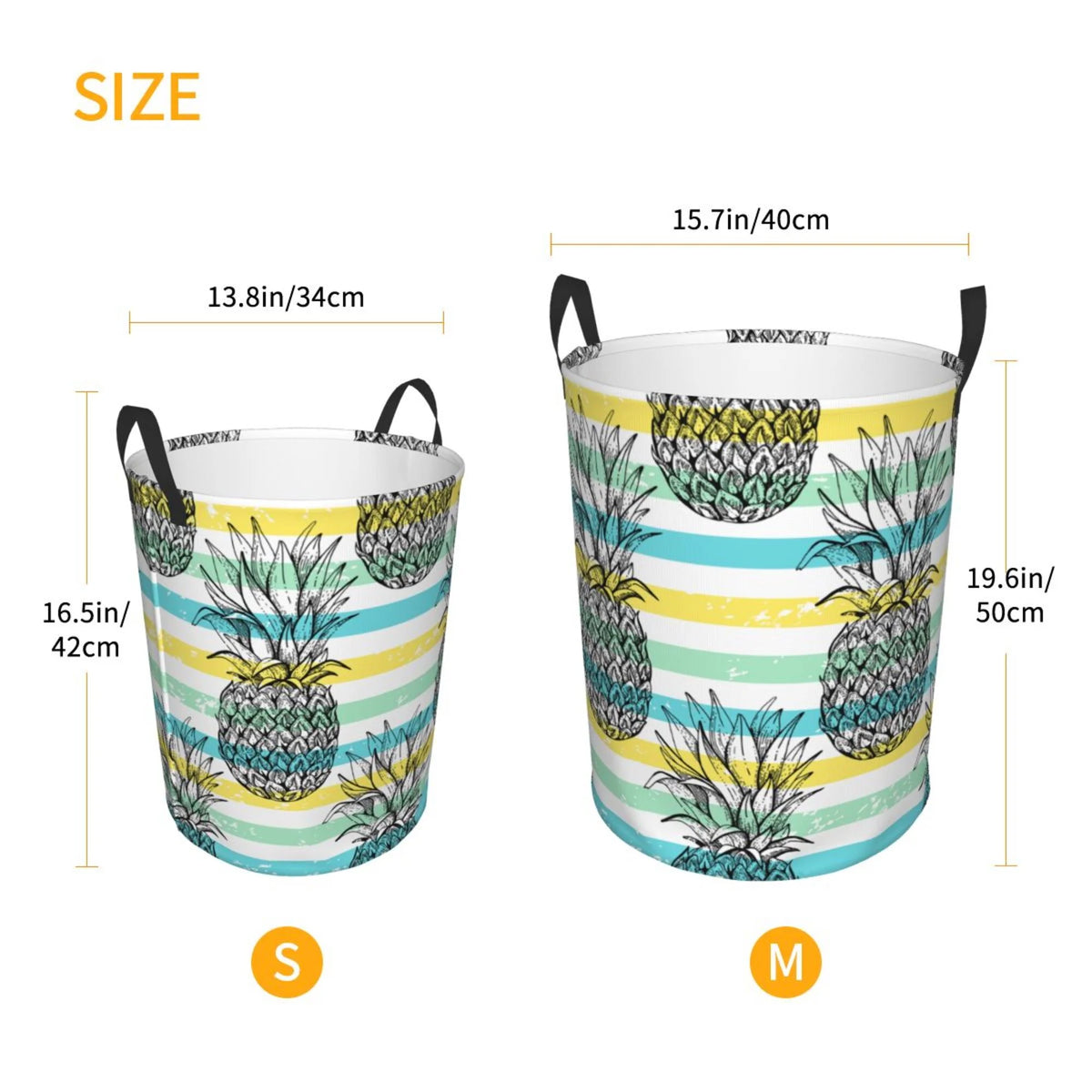 Waterproof Laundry Hamper with Handle H274604