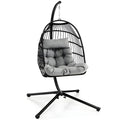 Large Hanging Egg Chair with Stand and Cushion L39160