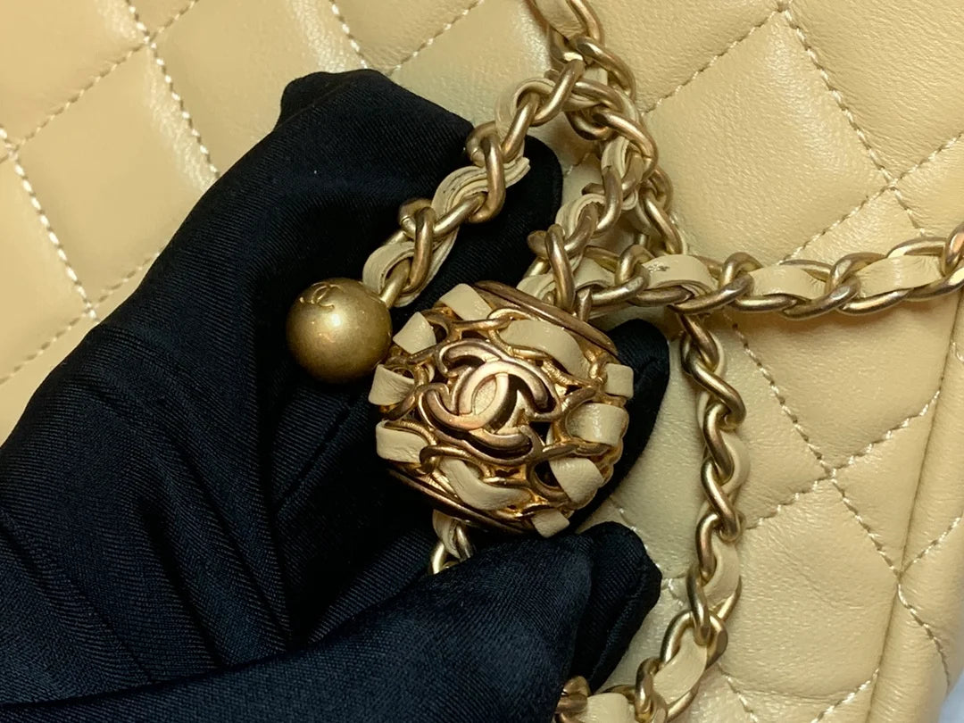 Beige Hobo Handbag S1044