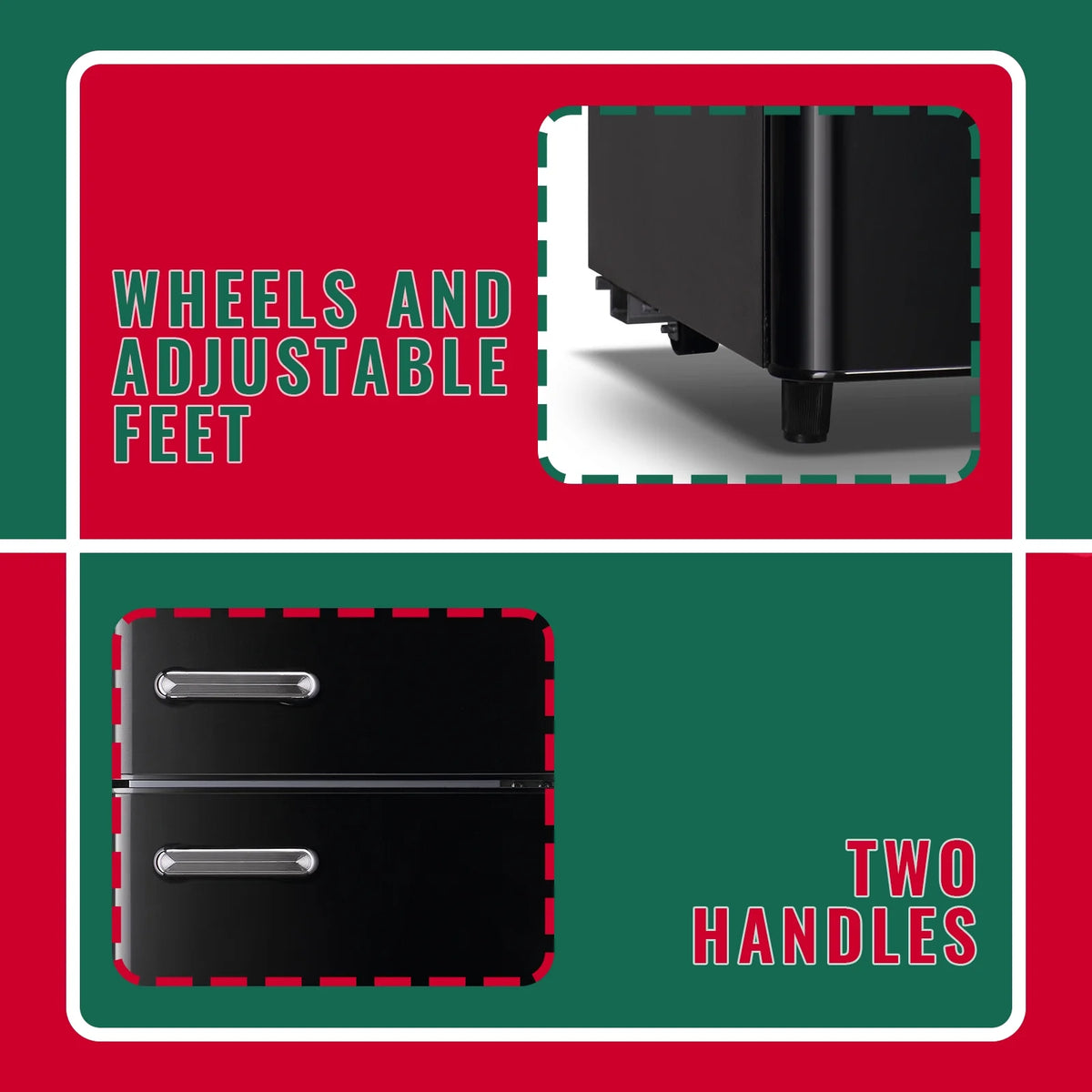 3.5 Cu.ft Dual Door Small Refrigerator with Freezer T77715