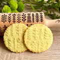 Embossing Rolling Pin with Flowers Pattern X46170