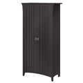 Vintage Black Kitchen Pantry Cabinet with Doors E37633