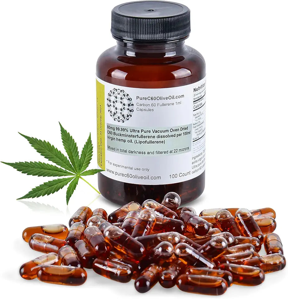 Organic Hemp Seed Oil Capsules 80mg V748999