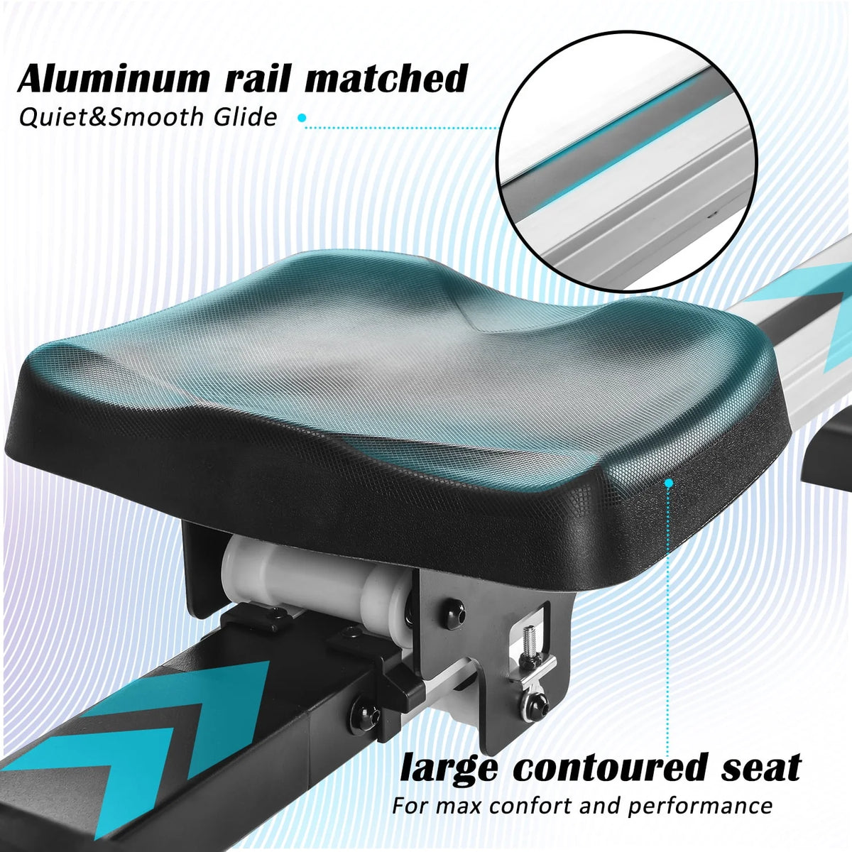 Magnetic Rowing Machine with LED Monitor and 8-Level Adjustable Resistance P9240
