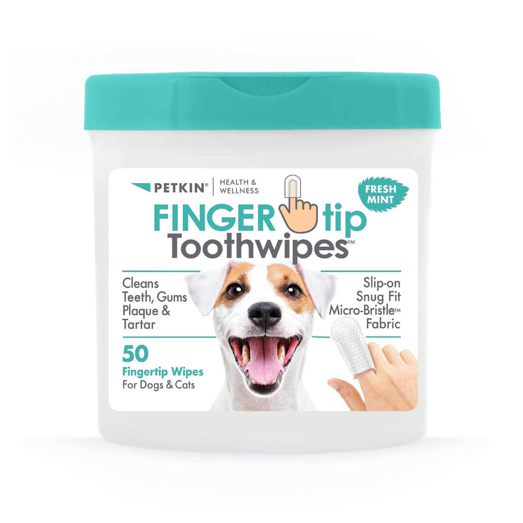 Fingertip Tooth Wipes for Dogs and Cats 50 Finger Wipes B7598