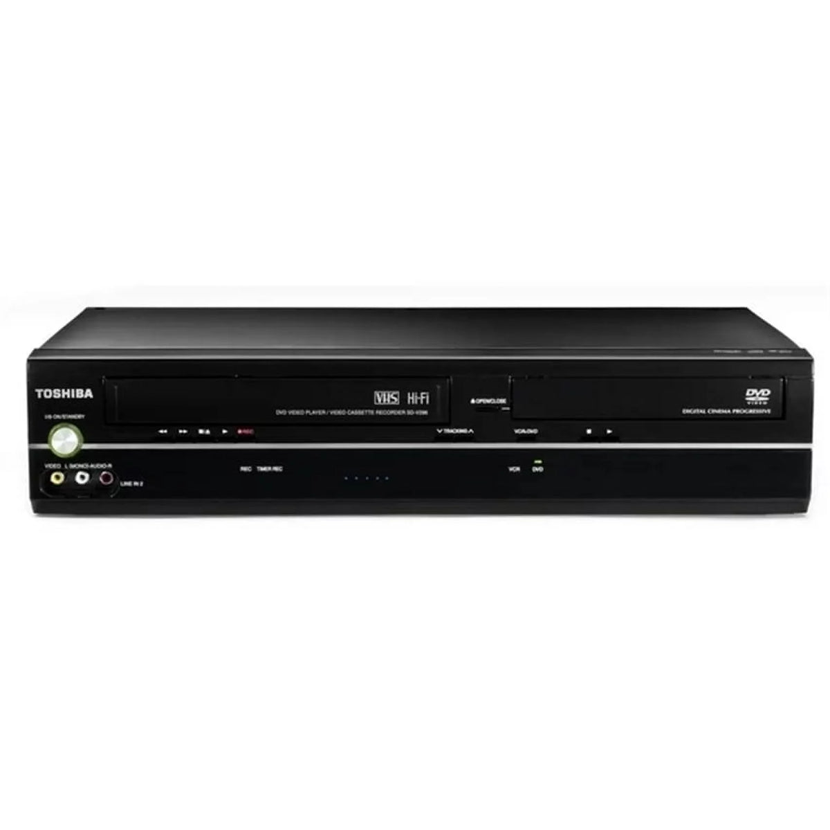 Black DVD & VCR Combo J670