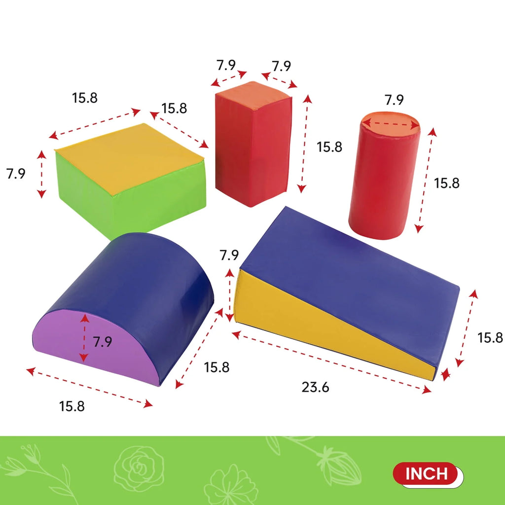 5-Piece Set Kids Foam Blocks W473