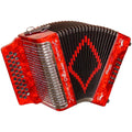 Red Accordion with Case L56460