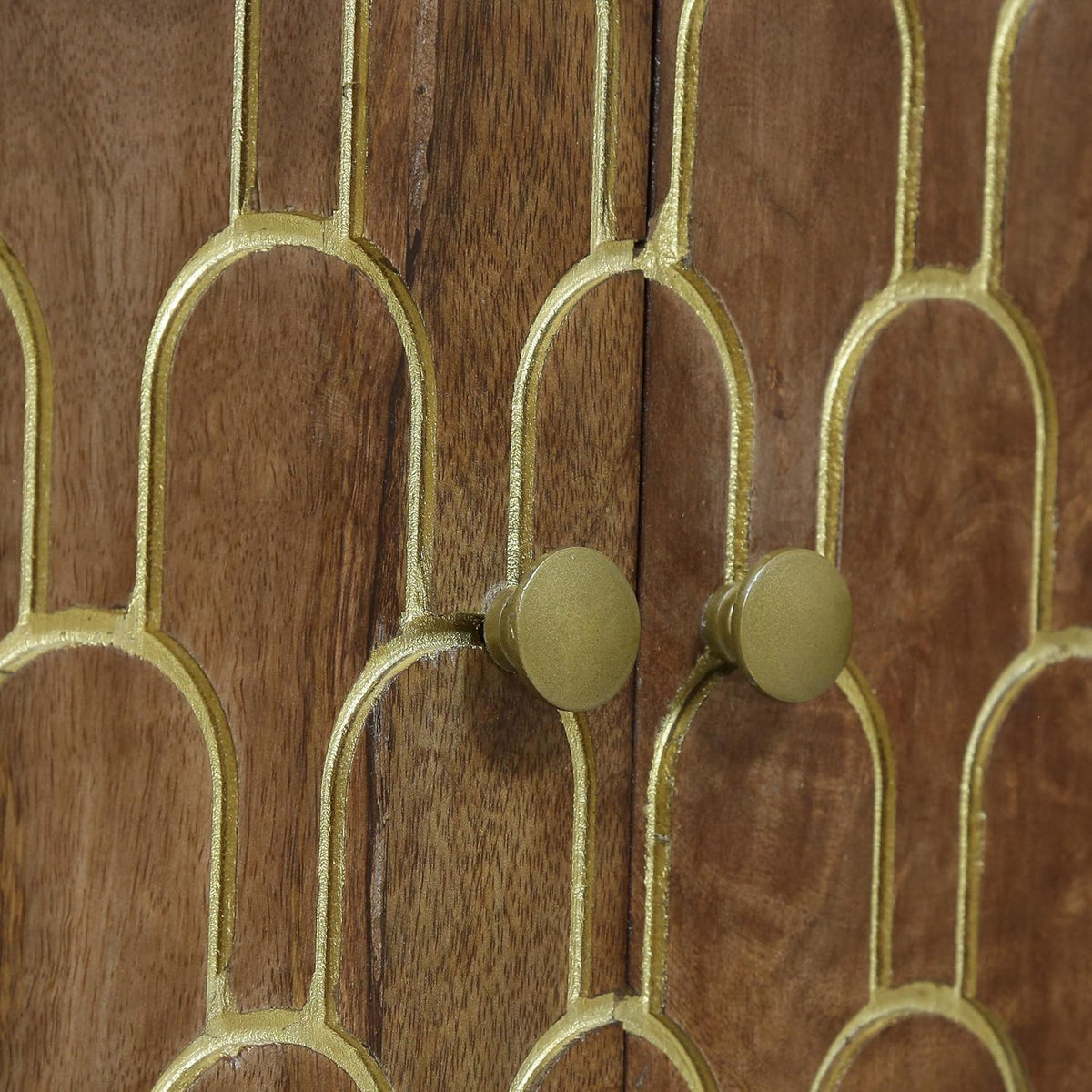 Walnut 2 Door Wooden Cabinet G160