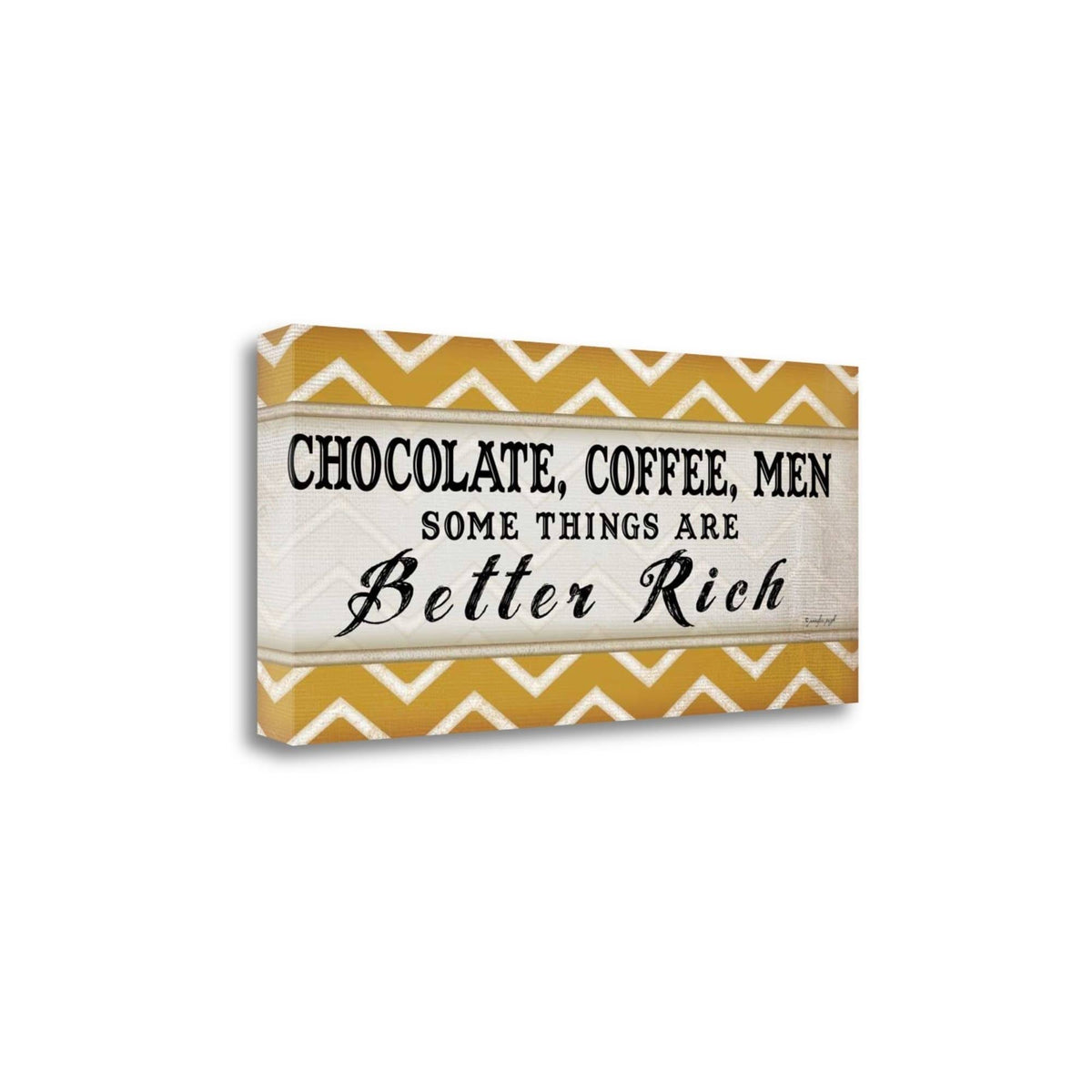 Chocolate Coffee IV Giclee Print on Wrap Canvas H307