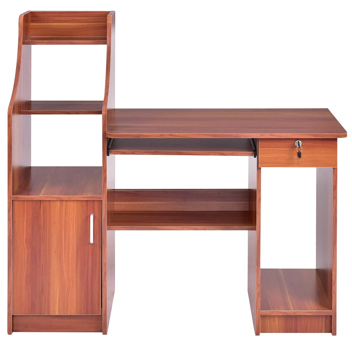Computer Study Desk with Bookshelf H45389