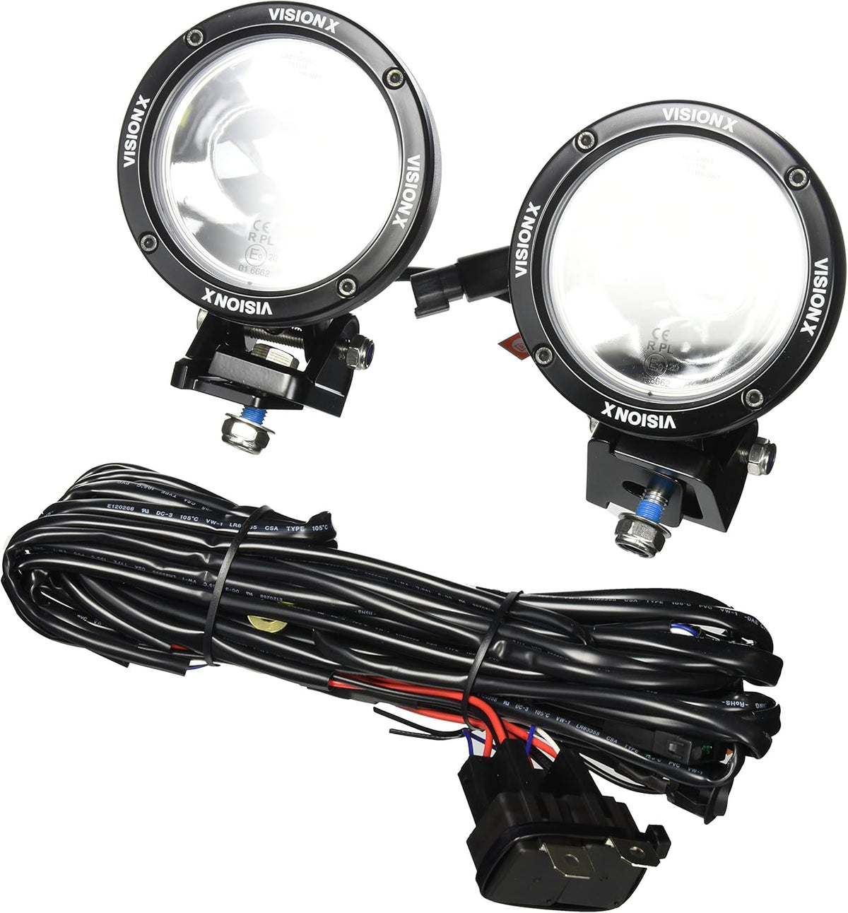 Black 4.5-Inch 25W Narrow LED Light Kit Pack of 2 X9255