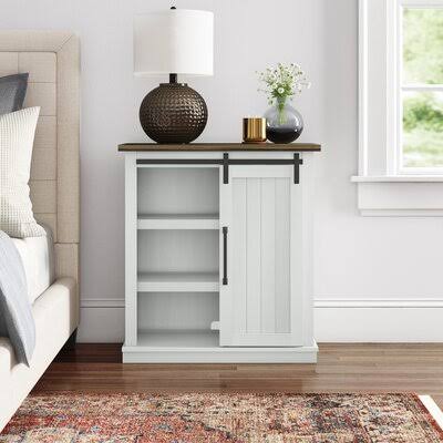 1 Door Accent Cabinet Old World White R699222
