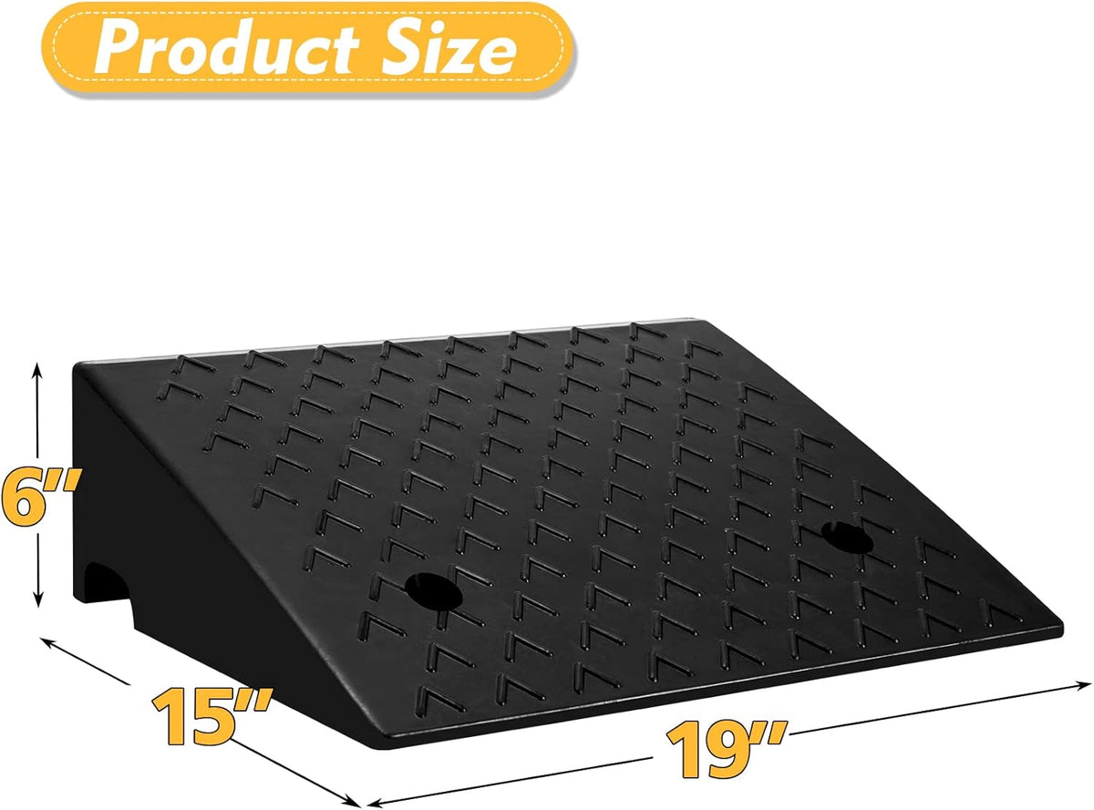 2PCS Rubber Car Curb Ramps E35122