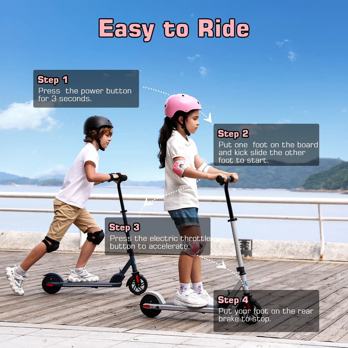 Electric Scooter for Kids 150W Foldable P40070