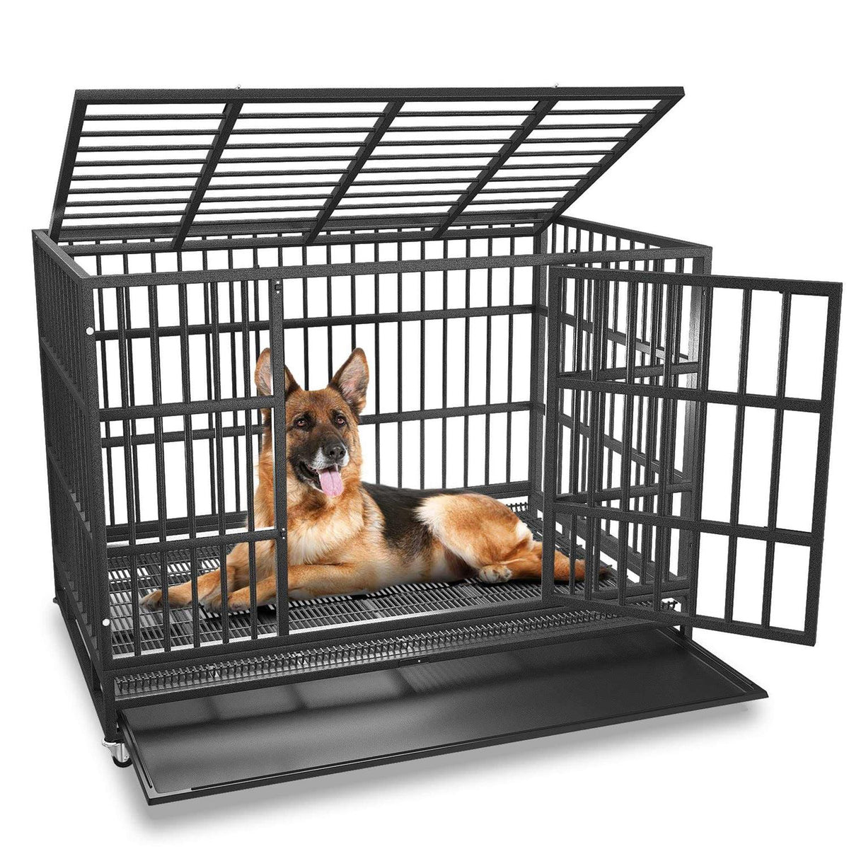 48/38 inch Heavy Duty Dog Crate I9396
