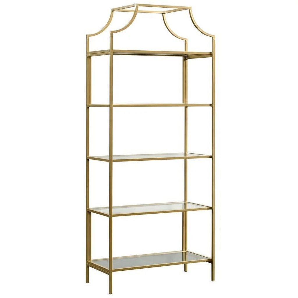 5 Shelf Metal Framed Bookcase Set of 2 X3331