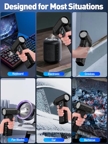 Cordless Electric Air Duster 130000RPM with LED Light L100