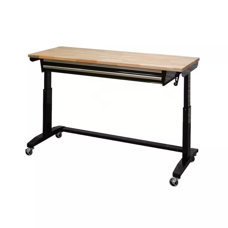 Adjustable Height Workbench Table with 2 Drawers N1137