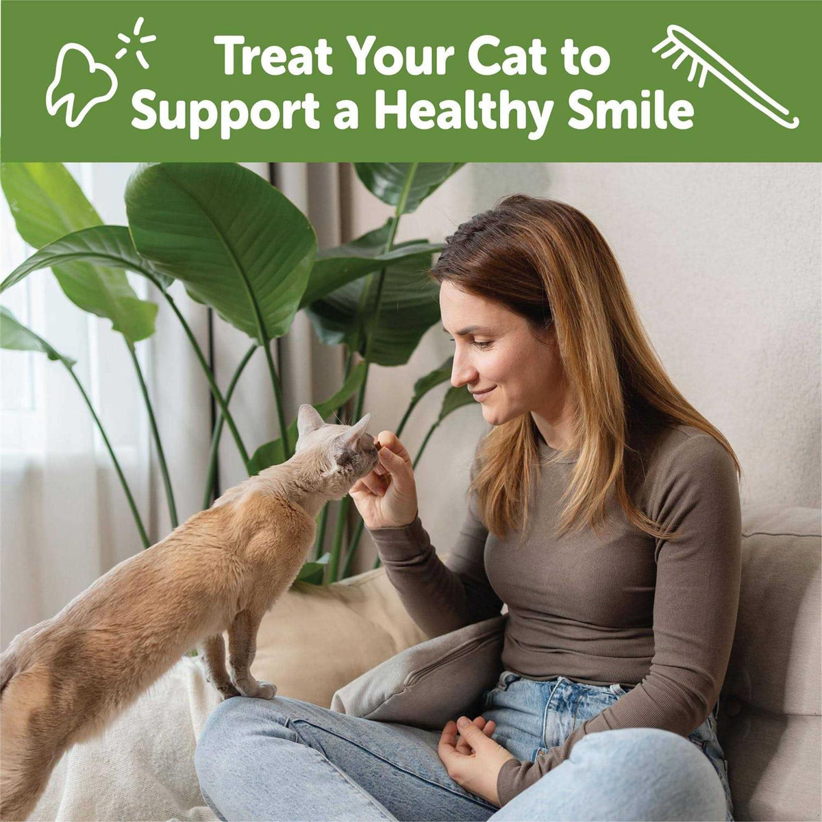 Natural Dental Chicken Cat Treats T337