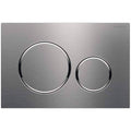 Brushed Nickel Dual Flush Actuator Plate N6382